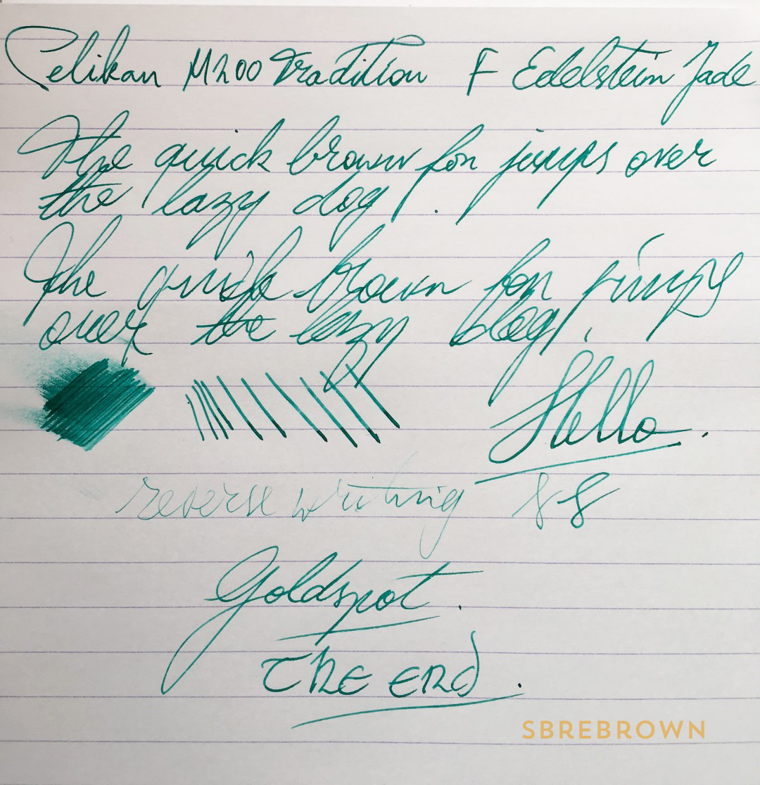 voor films hardop Pelikan M200 Tradition Green Marble Fountain Pen Review | Hey there!  SBREBrown